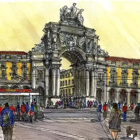 The Rua Augusta Arch (Portuguese: Arco da Rua Augusta) is a stone, memorial arch-like, historical building and visitor attraction in Lisbon, Portugal.