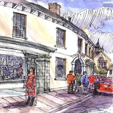 A nice restaurant in the center of Castle Cary, Somerset, UK.