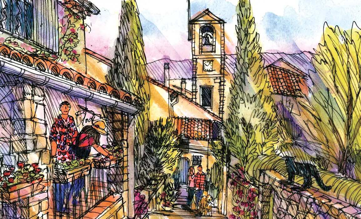 ventabren church tower